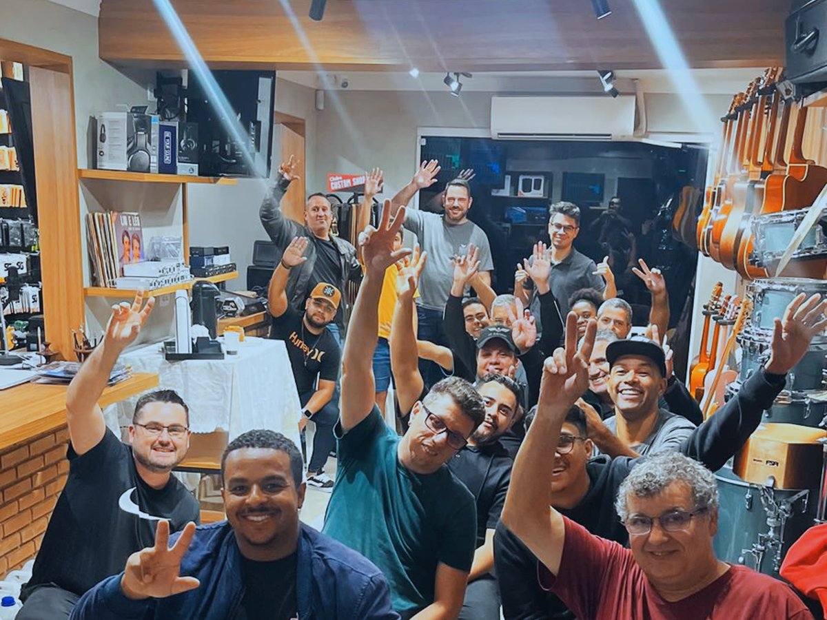 Turma reunida ao final do curso